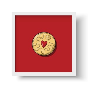 Jammy Dodger biscuit Print