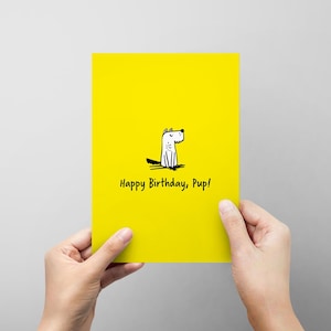 Joyeux anniversaire, chiot ! - Carte de voeux pour chiens !
