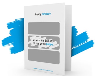 Happy Birthday &#39;Scratchcard&#39; | 3 hidden messages