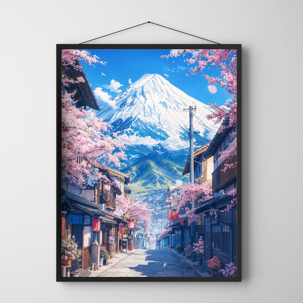 Mount Fuji Printable Wall Art | Japan Photo | Fuji Art Print | Instant Digital Download