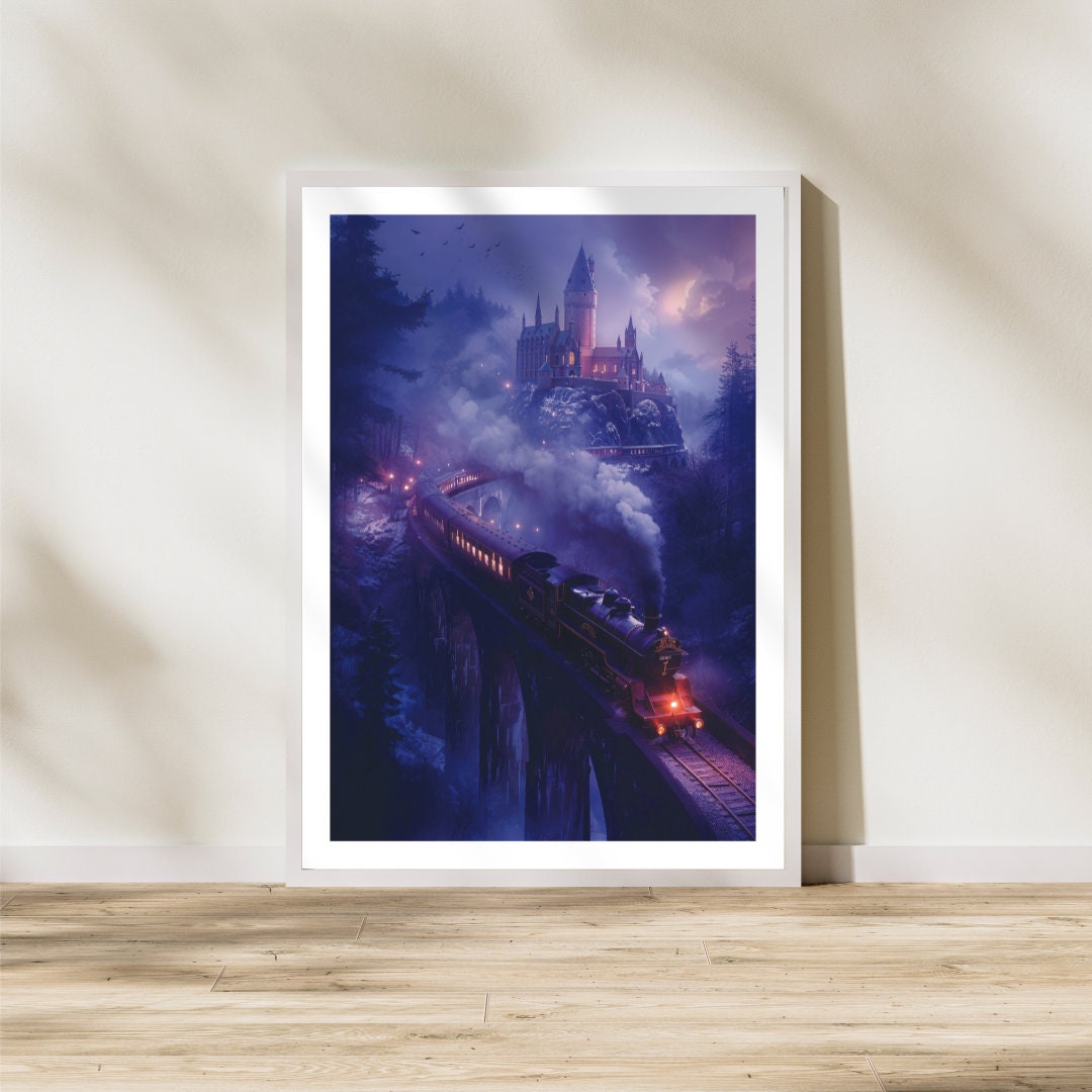 Hogwarts Express Poster Wizard Wall Art Magic Train Print Hogwarts ...