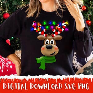 Renne de Noël visages PNG, fille renne PNG, garçon renne PNG, Noël 2024, joli visage de renne