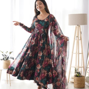 Floral Churidar Etsy UK