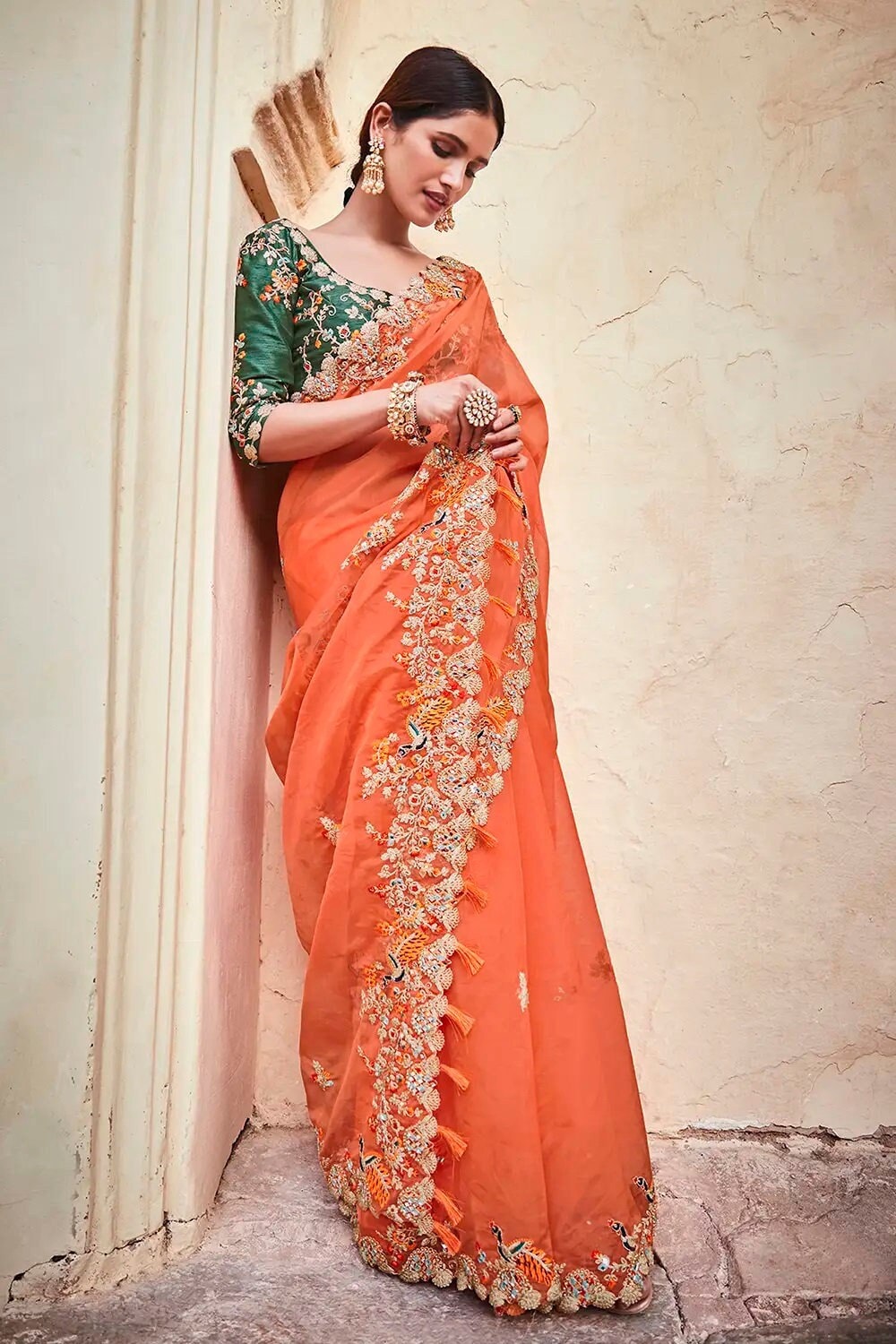 KT 236 Georgette with Full Sequence Work Saree collection at best online  rate