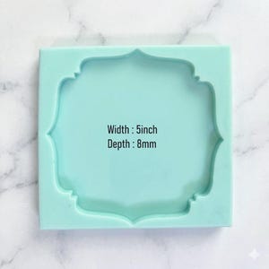 5 Inch Motif Coaster Mould – Handmade Motif Silicone Mold for Epoxy Resin Casting High Quality Silicon Mold