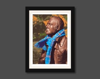 Hap Up, Rabbie! - bold, humorous art print