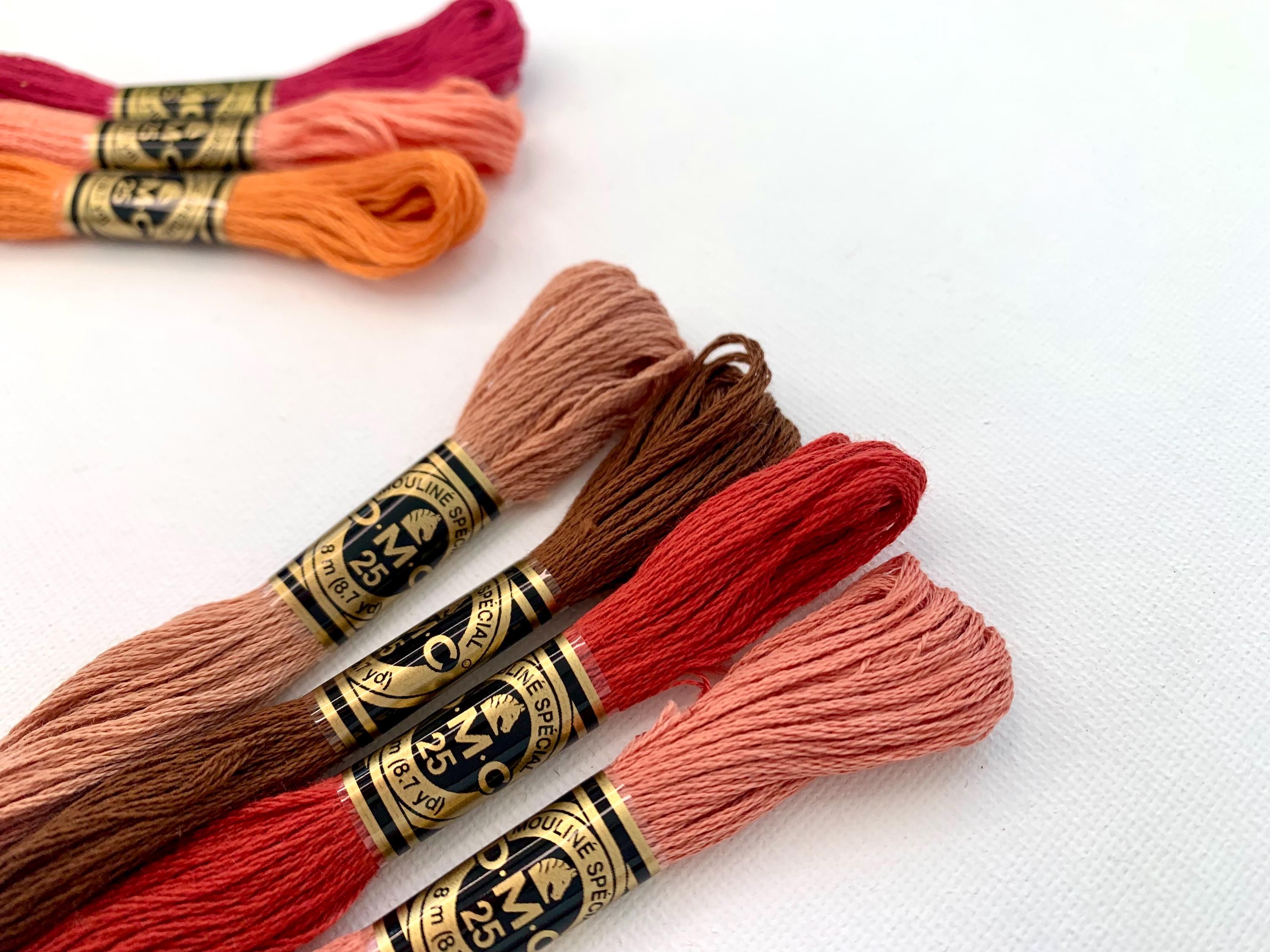 Pumpkin Spice DMC Floss Palette Fall Autumn Colour Thread Bundle Six ...