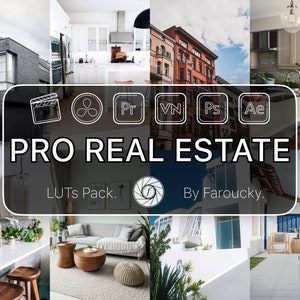 10 Pro Real Estate LUTs Pack, Adobe Premiere Pro LUTs Pack, Video Editing Luts Final Cut Pro, Video Presets for DaVinci Resolve Vlog