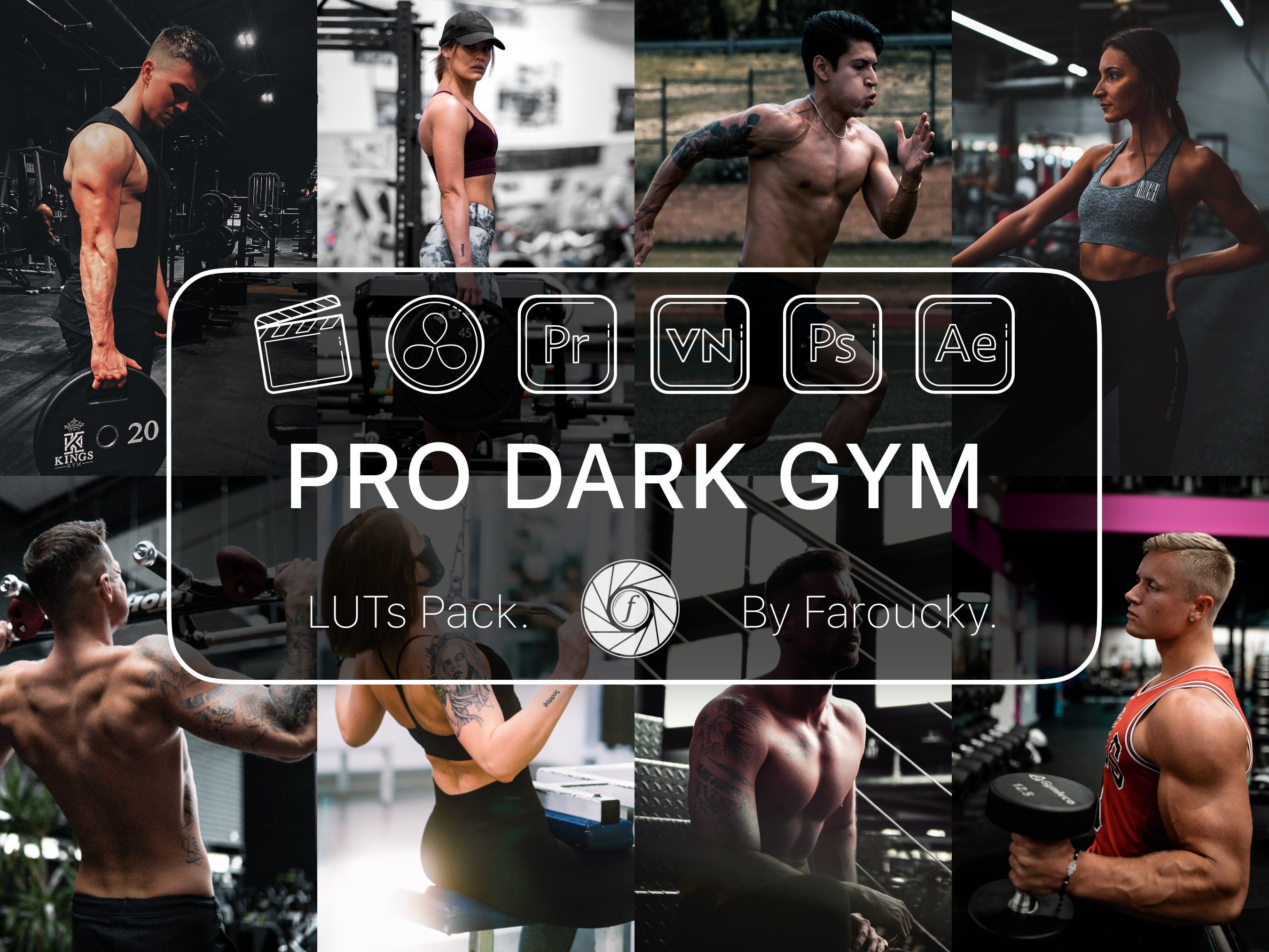 10 Pro Dark Gym Luts Pack, Adobe Premiere Pro Luts Pack, Video Editing