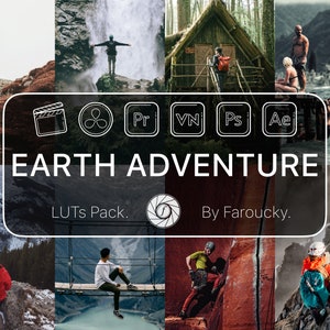 12 Pro Adventure LUTS PACK, Adobe Premiere Pro LUTs Pack, Video Editing Luts Final Cut Pro, Video Presets for DaVinci Resolve Vlog