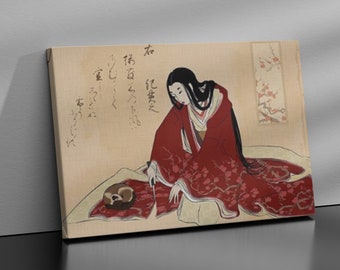 Japanese Geisha With Cat Cutting Kimono - Etsy