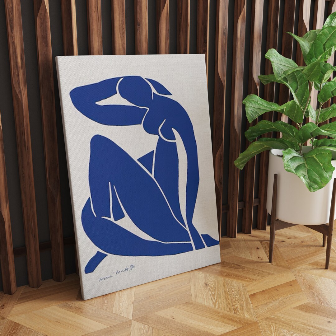 Henri Matisse Nu Bleu Framedmatisse Blue Nude Canvas Print Etsy