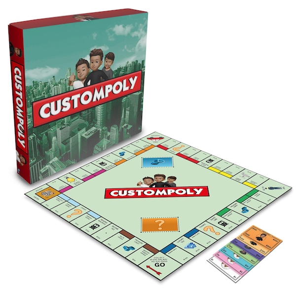 Juego de mesa Custompoly, Juego de mesa personalizado, Regalo personalizado, Regalo personalizado, Juego de mesa-Juego completo