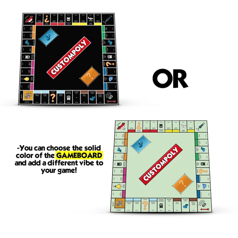 Custompoly Mini Board Game Custom Mini Board Game Custompoly Etsy