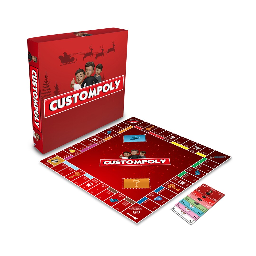 Custompoly Board Game, Personalized Board Game, Customized Game, Board