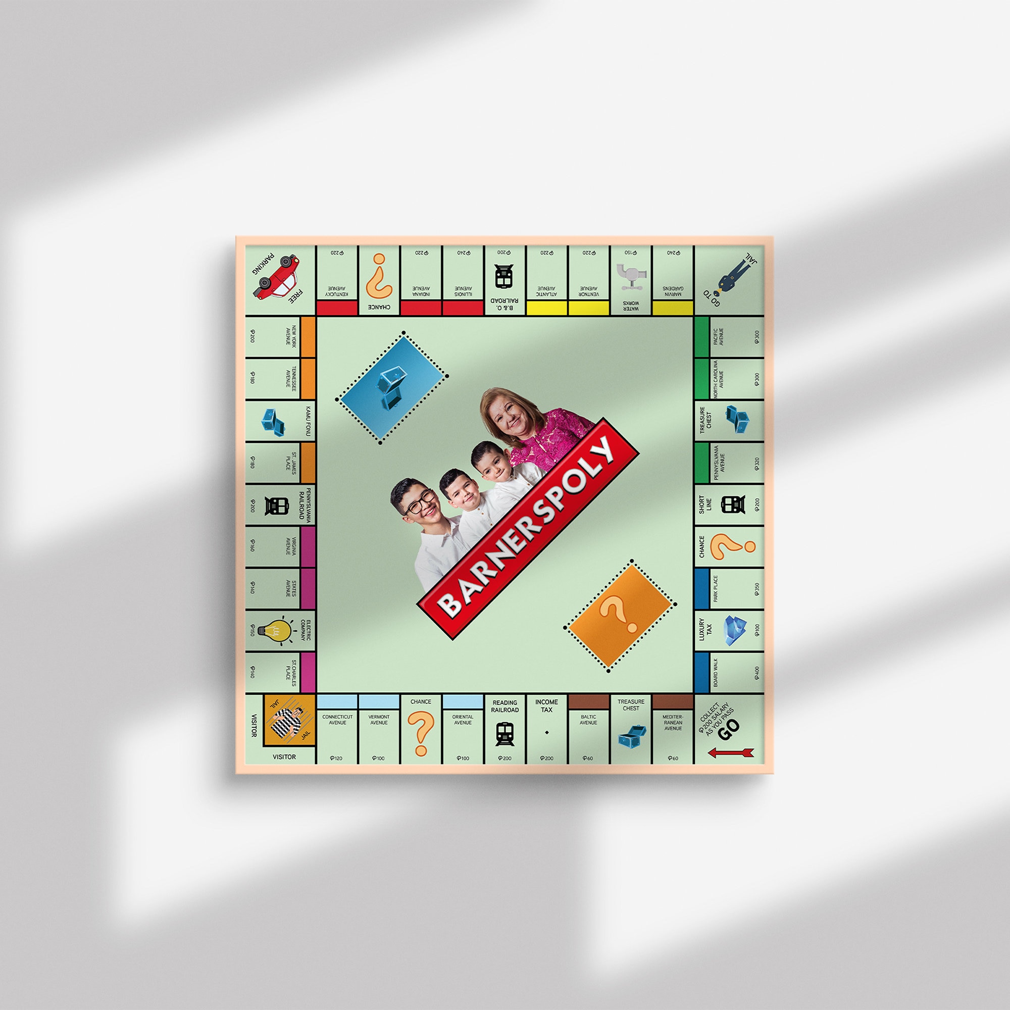 Custom Board Game Print Personalized Board Game Wall Art Etsy