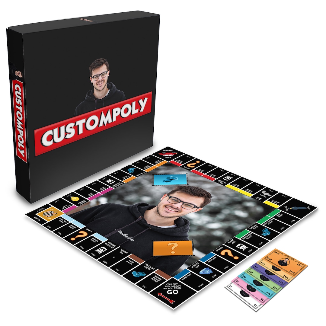 Custompoly Board Game, Personalized Board Game, Custom Board Game