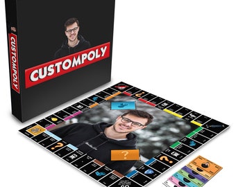 Custompoly Board Game, Personalized Board Game, Custom Board Game, Custom Game, Board Game, Customized Game