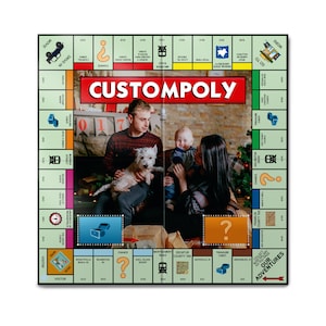 Custompoly Game Board, Custom Game Board, Game Board, Personalized Custompoly Game Board, Personalized Game Board, Custompoly Board Game