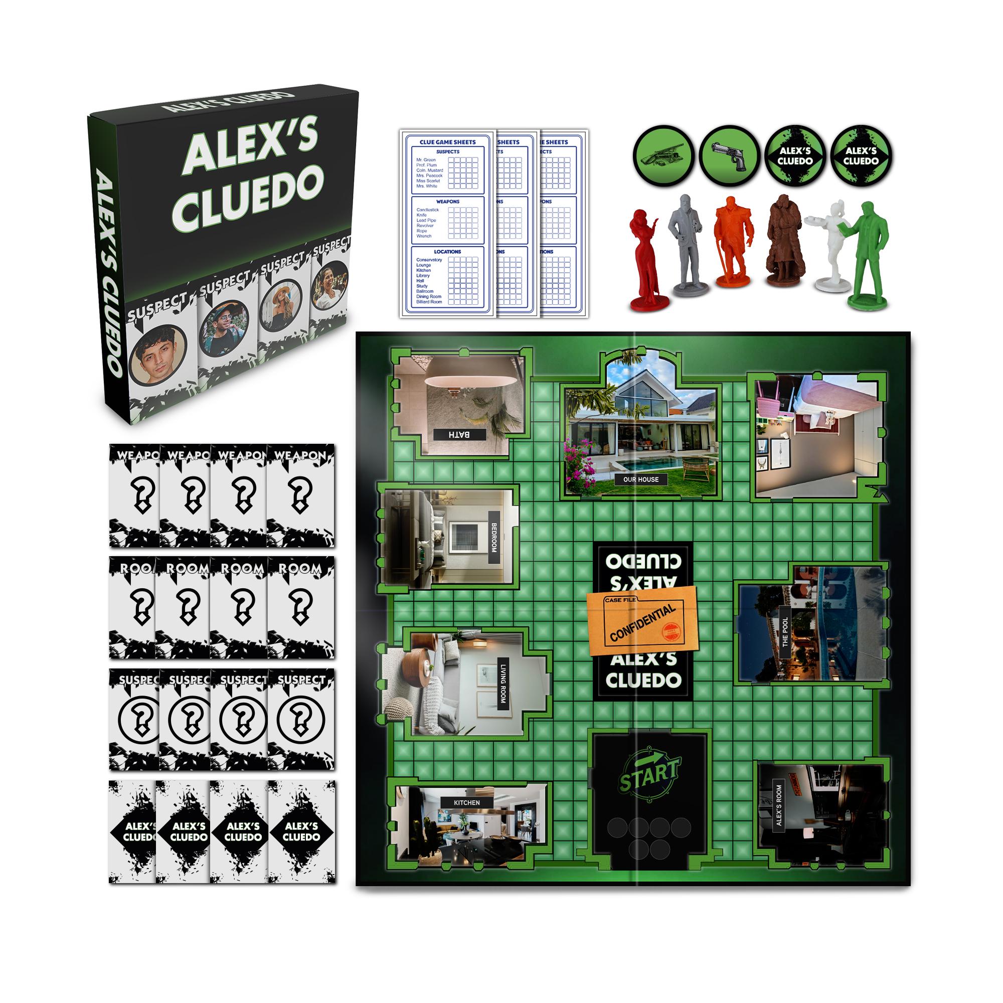 Clue Board Guess The Killer Board Game Clue Board Game Mystery