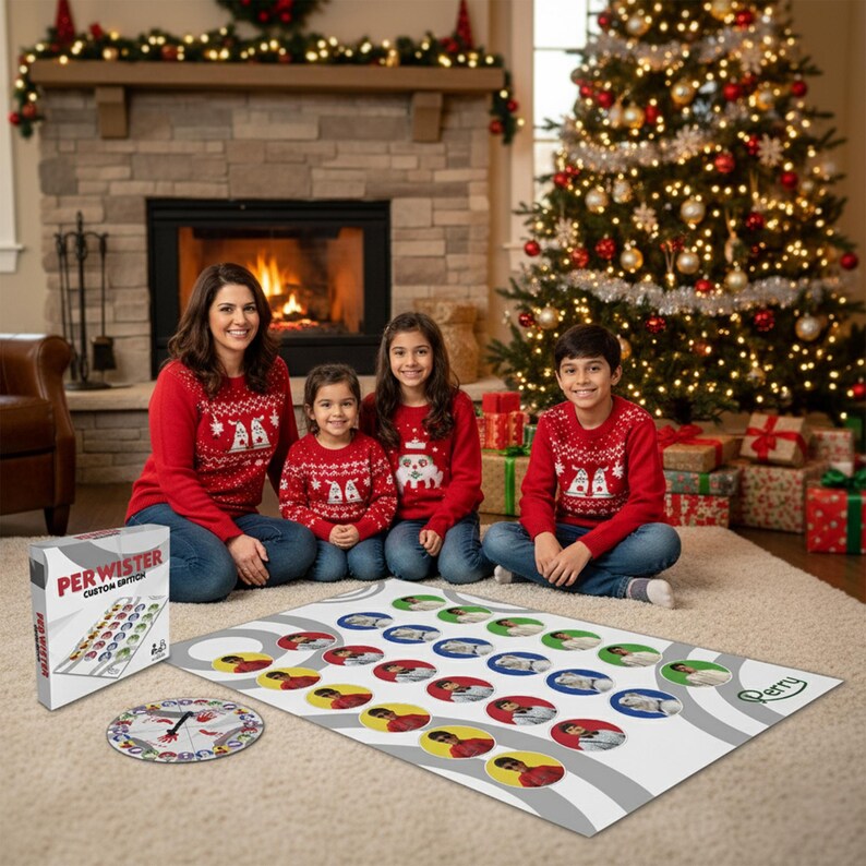 Custom Twister Rug Game: Personalized Interactive Family Fun