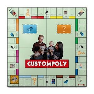 Custompoly Game Board, Custom Game Board, Game Board, Personalized Custompoly Game Board, Personalized Game Board, Custompoly Board Game