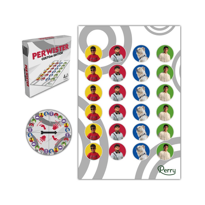Personalized Custom Rug Game: Color Dot Mat, Family Party Game