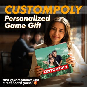 Custompoly Board Game: Personalized Family Gift