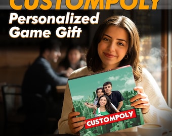 Custompoly Board Game: Personalized Family Gift