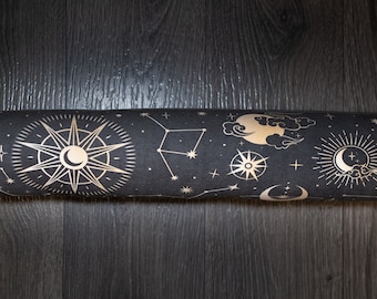 Draft door stopper, Window draft stop, Eco Friendly, Save Energy, Door Snake, Stars and Celestial Draught Excluder (Filled)