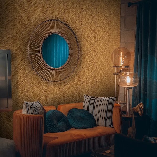 Wicker Wallpaper - Etsy