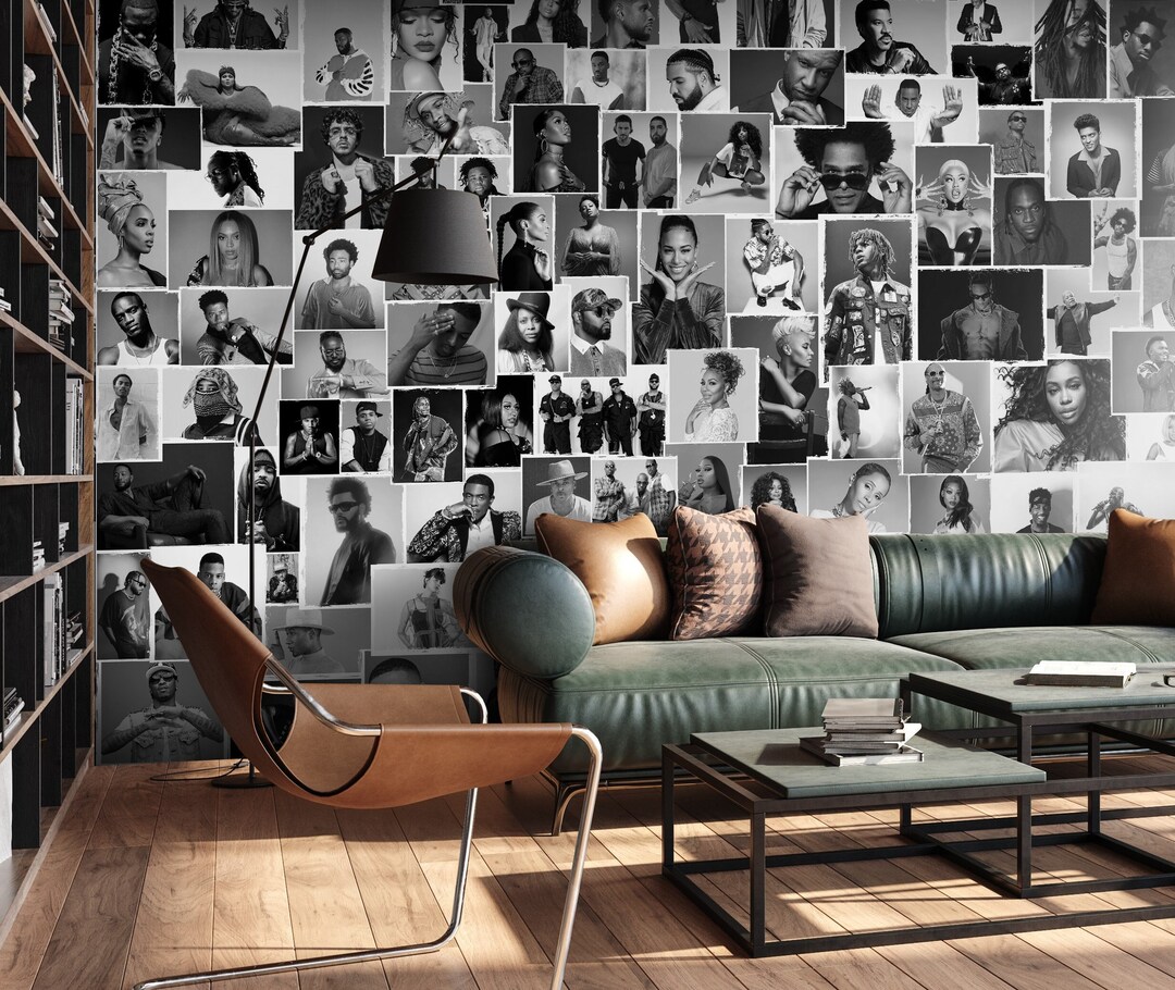 Rap Rnb Legends Wallpaper Black Music Icons Collage 34 Etsy UK