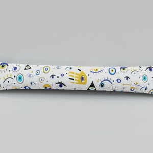 Evil Eye Door Draft Stopper: Cotton Draught Excluder
