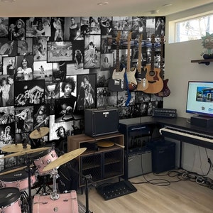 Classic Rock Wall Art-Musical Icons Wallpaper