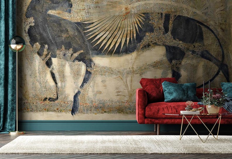 tempera painting mural