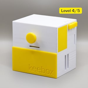 keebox yellow, sequential discovery puzzle box image 1