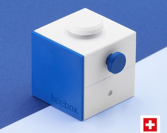 keebox blue Puzzle Box | Level 1 Mechanical Sequential Discovery Challenge