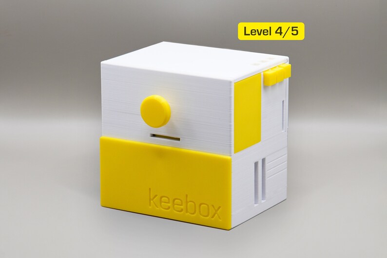 keebox yellow, sequential discovery puzzle box image 1