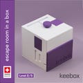 keebox purple escape room in a box / sequential discovery puzzle box product logo