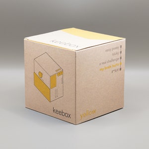 keebox yellow, sequential discovery puzzle box Bild 4