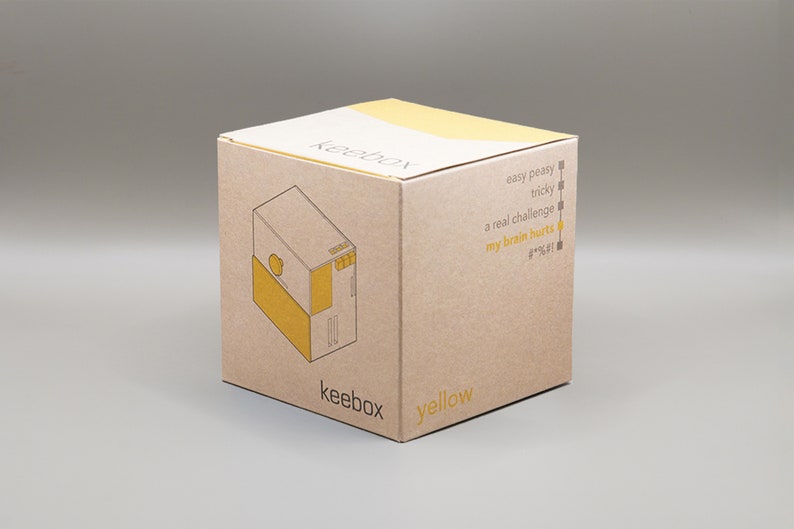 keebox yellow, sequential discovery puzzle box image 4