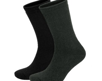 Lambswool Thermal Socks for Men: Winter Crew Socks (Size 40-45)