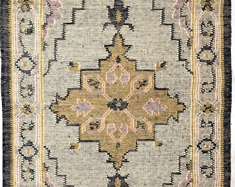 Handwoven Kilim Rug: Flatweave Wool Dhurrie Rug Home Decor Housewarming Gift