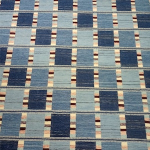 Blue Swedish Marianne Richter Inspired Rug, High Quality Rug for Living Room, Office Rug, Bedroom Rug, 8x10 9x12 Rug, Customize in All Size