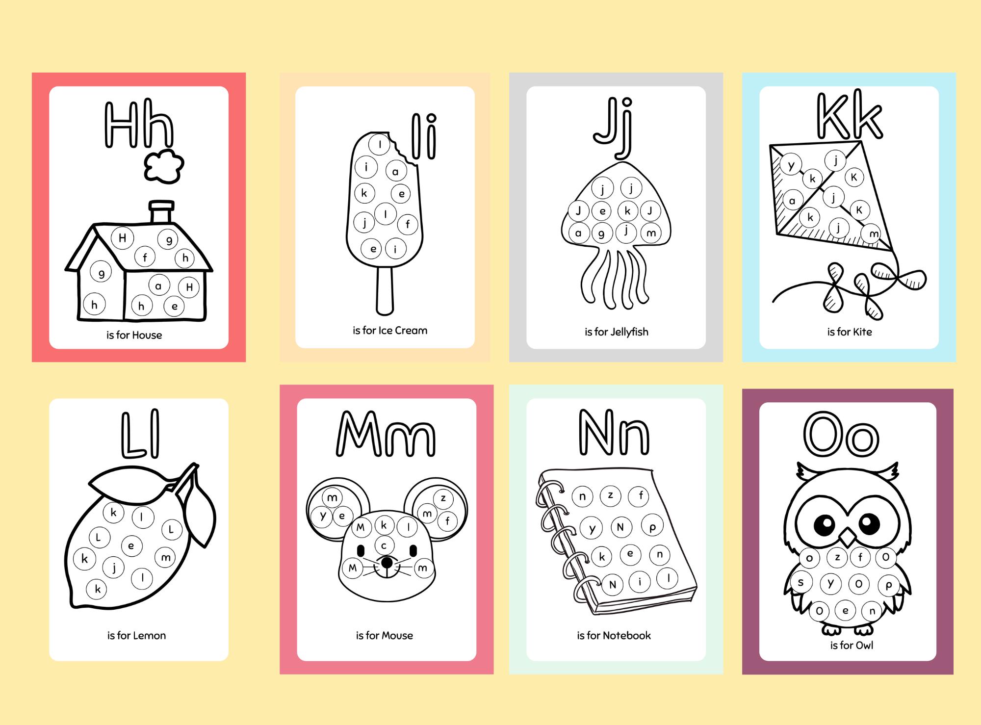 Colorful Educational Printable Alphabet Worksheet - Fun & Engaging ABC ...