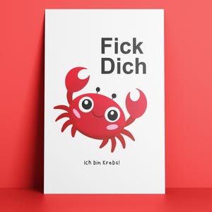 Fick dich ich bin Krebs, Sommerhaus der Stars, Reality TV, Trash TV, Geschenk, Grußkarte, Karte, Valentinstag, digitaler Download