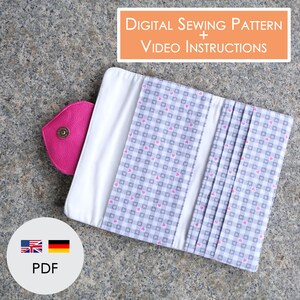 Wallet FIUME Digital PDF Sewing Pattern | Digital Download in A4 & Letter