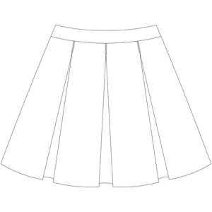 Skirt HARPER with Box Pleats PDF Sewing Pattern Sizes 34-46 4-16 Instant Download in A4, Letter, A0, 36x48 image 2