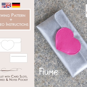 Wallet FIUME Digital PDF Sewing Pattern | Instant Download in A4 & Letter