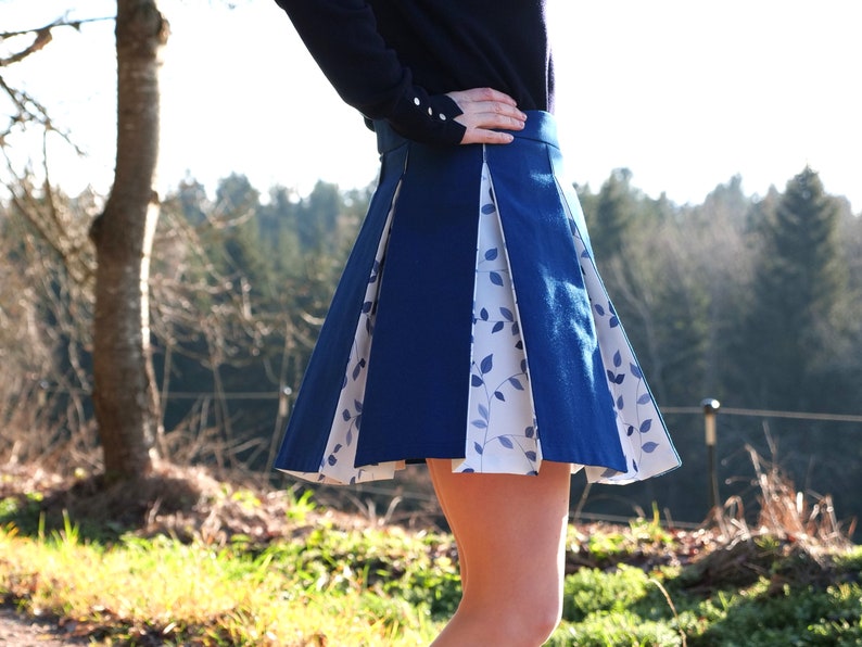 Skirt HARPER with Box Pleats PDF Sewing Pattern Sizes 34-46 4-16 Instant Download in A4, Letter, A0, 36x48 image 5